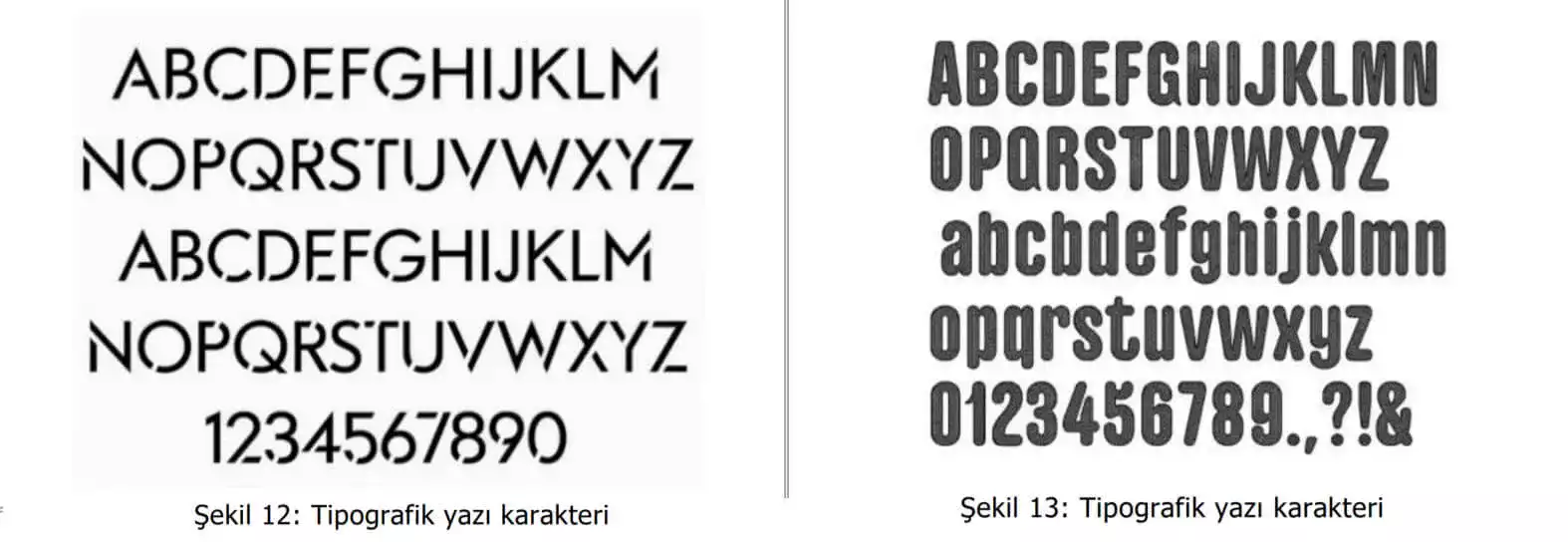 tipografik yazı karakter örnekleri-bayrampasa patent